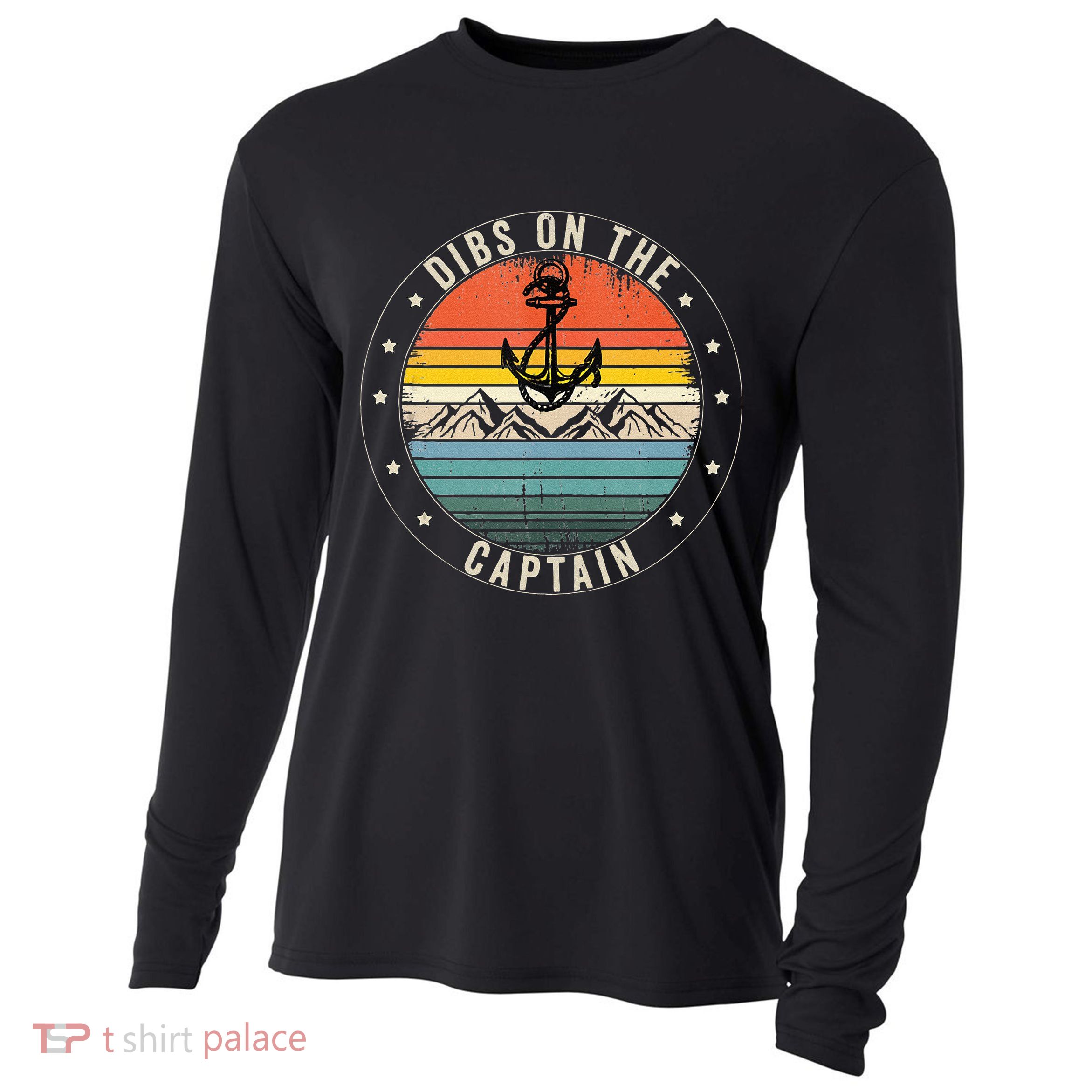 Dibs On The Captain Cooling Performance Long Sleeve Crew