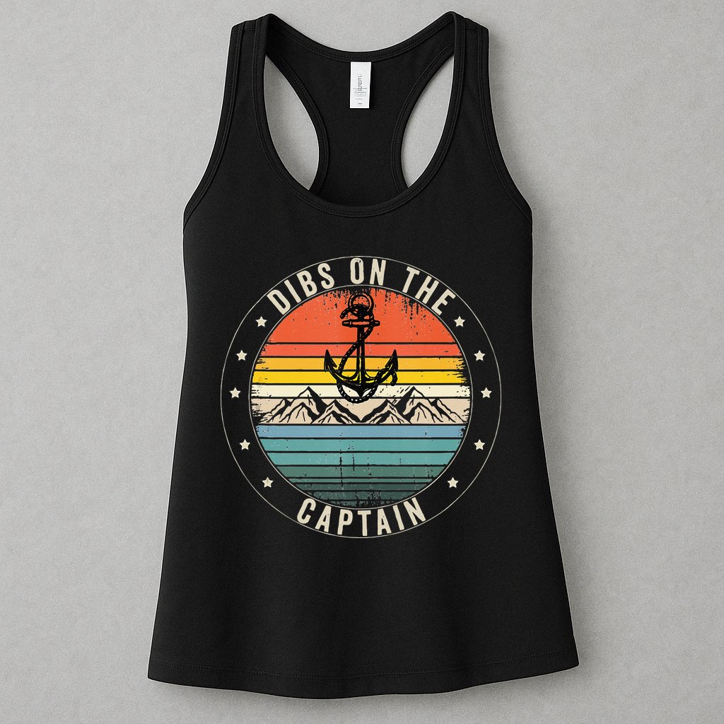 Dibs On The Captain Womens Tank Top
