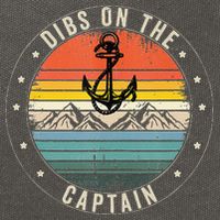 Dibs On The Captain Cotton Canvas Backpack