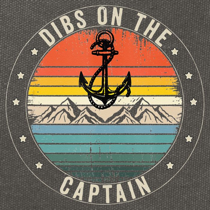Dibs On The Captain Cotton Canvas Backpack