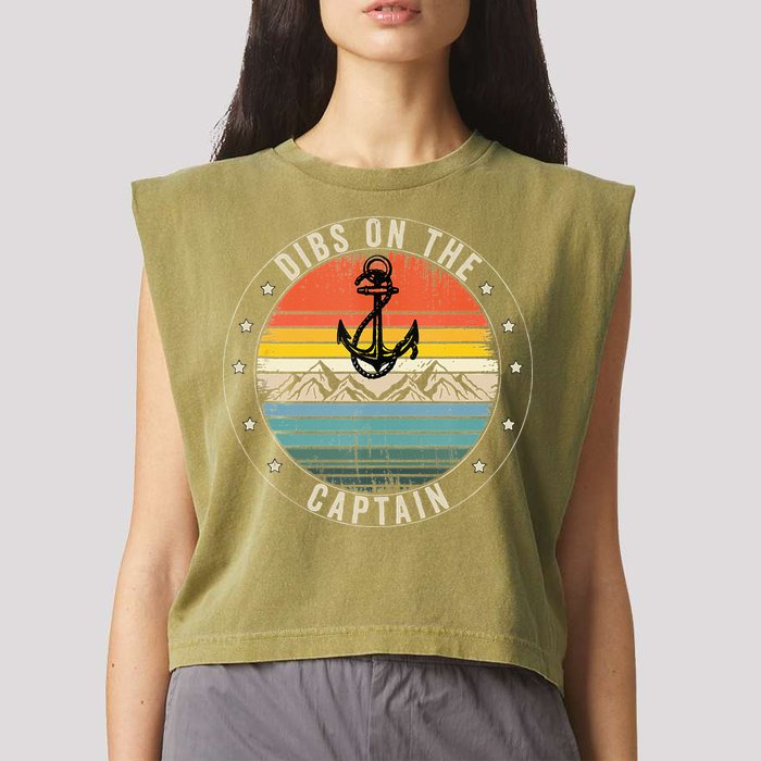 Dibs On The Captain Garment-Dyed Women's Muscle Tee