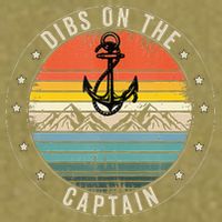 Dibs On The Captain Garment-Dyed Women's Muscle Tee
