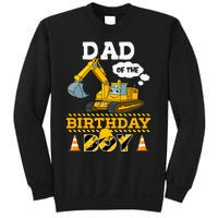 Dad Of The Birthday Boy Construction 1st Birthday Party Sweatshirt