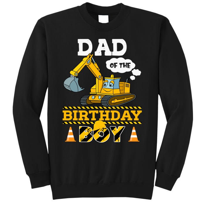 Dad Of The Birthday Boy Construction 1st Birthday Party Sweatshirt