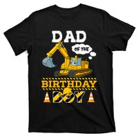 Dad Of The Birthday Boy Construction 1st Birthday Party T-Shirt