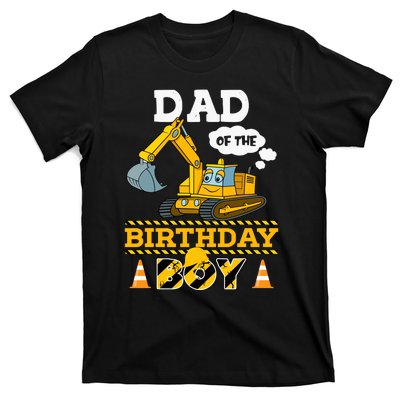 Dad Of The Birthday Boy Construction 1st Birthday Party T-Shirt