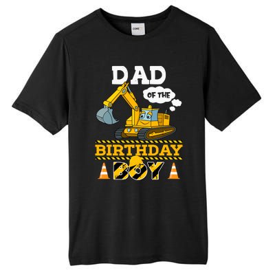 Dad Of The Birthday Boy Construction 1st Birthday Party Tall Fusion ChromaSoft Performance T-Shirt