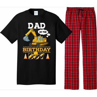 Dad Of The Birthday Boy Construction 1st Birthday Party Pajama Set