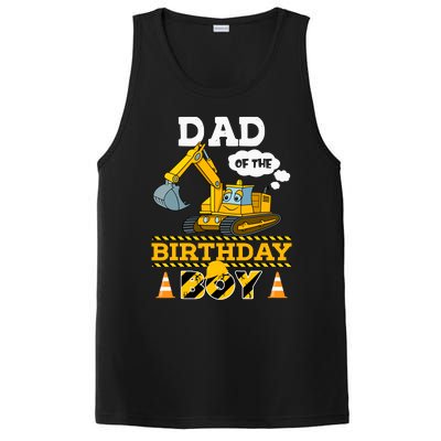 Dad Of The Birthday Boy Construction 1st Birthday Party PosiCharge Competitor Tank