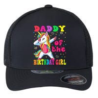 Daddy of the Birthday Princess Dabbing Unicorn Flexfit Unipanel Trucker Cap