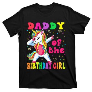 Daddy of the Birthday Princess Dabbing Unicorn T-Shirt