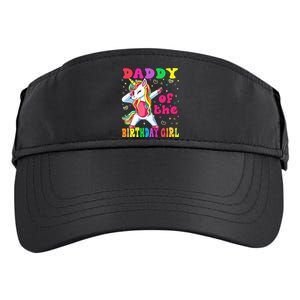 Daddy of the Birthday Princess Dabbing Unicorn Adult Drive Performance Visor