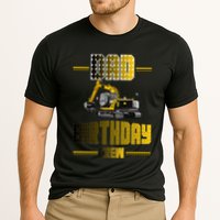 Dad Of The Birthday Crew Party Excavator Cooling Performance Crew T-Shirt