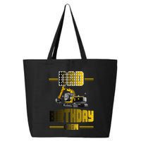 Dad Of The Birthday Crew Party Excavator 25L Jumbo Tote