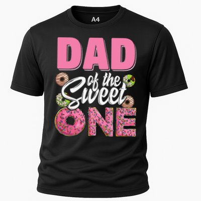 Dad Of The Sweet One Birthday 1st Bday Donut One Party Performance Shirt