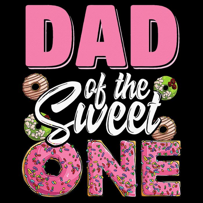 Dad Of The Sweet One Birthday 1st Bday Donut One Party Youth Performance Sprint T-Shirt