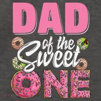 Dad Of The Sweet One Birthday 1st Bday Donut One Party Vector Backpack