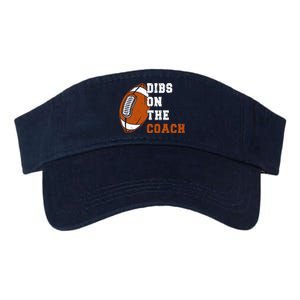 Dibs On The Coach Football American Funny Coach Football Valucap Bio-Washed Visor