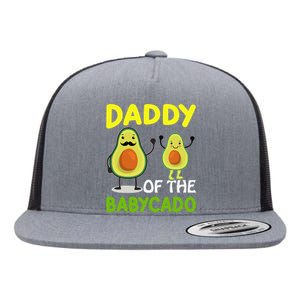 Daddy Of The Babycado Funny Avocado Dad Father's Day Flat Bill Trucker Hat