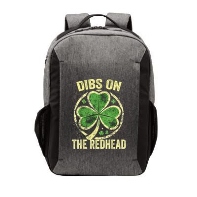 Dibs On The Redhead St PatrickS Irish Shamrock Vector Backpack