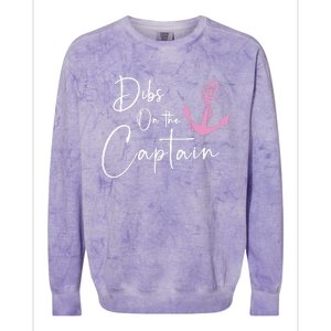 Dibs On The Captain Colorblast Crewneck Sweatshirt