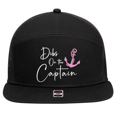 Dibs On The Captain 7 Panel Mesh Trucker Snapback Hat