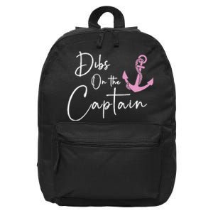 Dibs On The Captain 16 in Basic Backpack