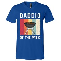 Daddio Of The Patio Funny Barbecue Bbq Fathers Day Grill Gift V-Neck T-Shirt