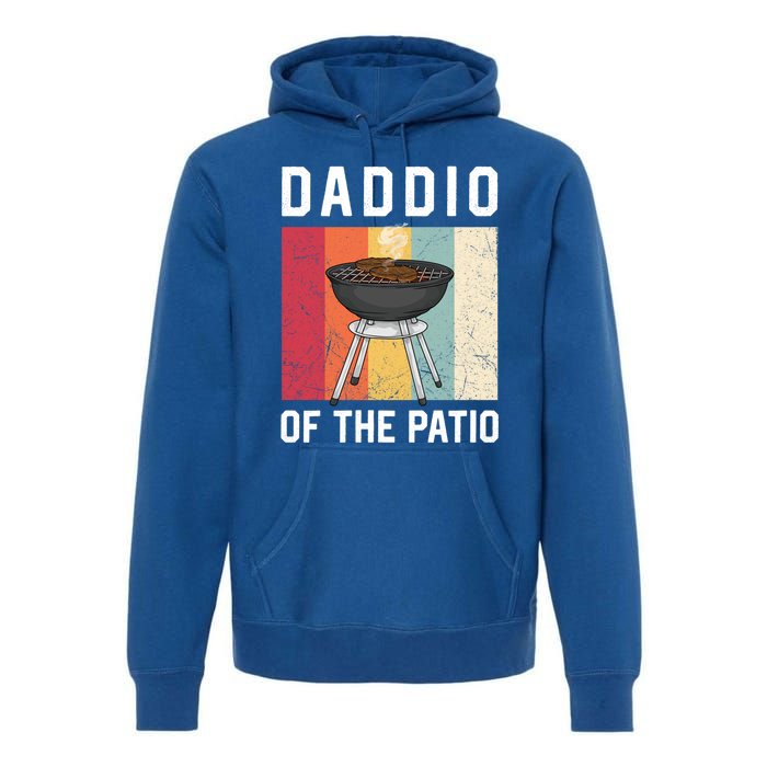 Daddio Of The Patio Funny Barbecue Bbq Fathers Day Grill Gift Premium Hoodie