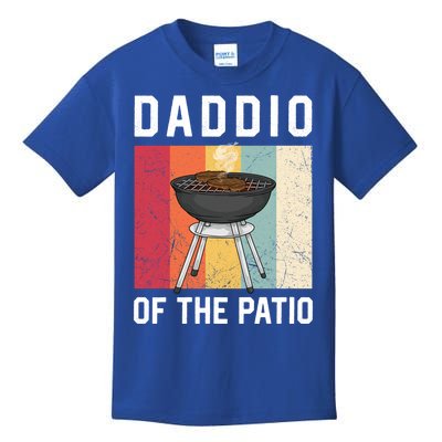 Daddio Of The Patio Funny Barbecue Bbq Fathers Day Grill Gift Kids T-Shirt