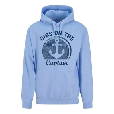 Dibs On The Captain Funny Boating Captain Wife Unisex Surf Hoodie