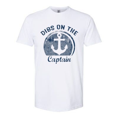 Dibs On The Captain Funny Boating Captain Wife Softstyle CVC T-Shirt