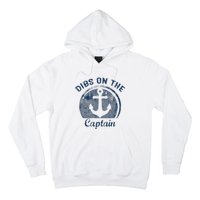 Dibs On The Captain Funny Boating Captain Wife Hoodie