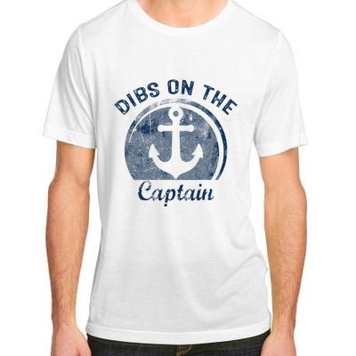 Dibs On The Captain Funny Boating Captain Wife Adult ChromaSoft Performance T-Shirt