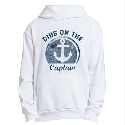 Dibs On The Captain Funny Boating Captain Wife Urban Pullover Hoodie