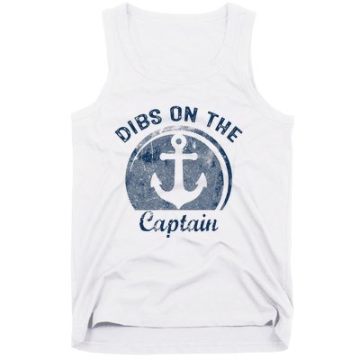 Dibs On The Captain Funny Boating Captain Wife Tank Top