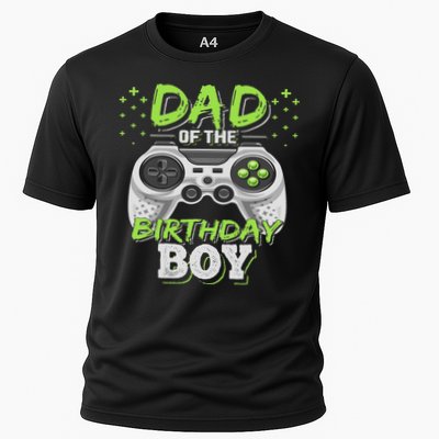 Dad Of The Birthday Boy Matching Video Gamer Birthday Party Performance Shirt