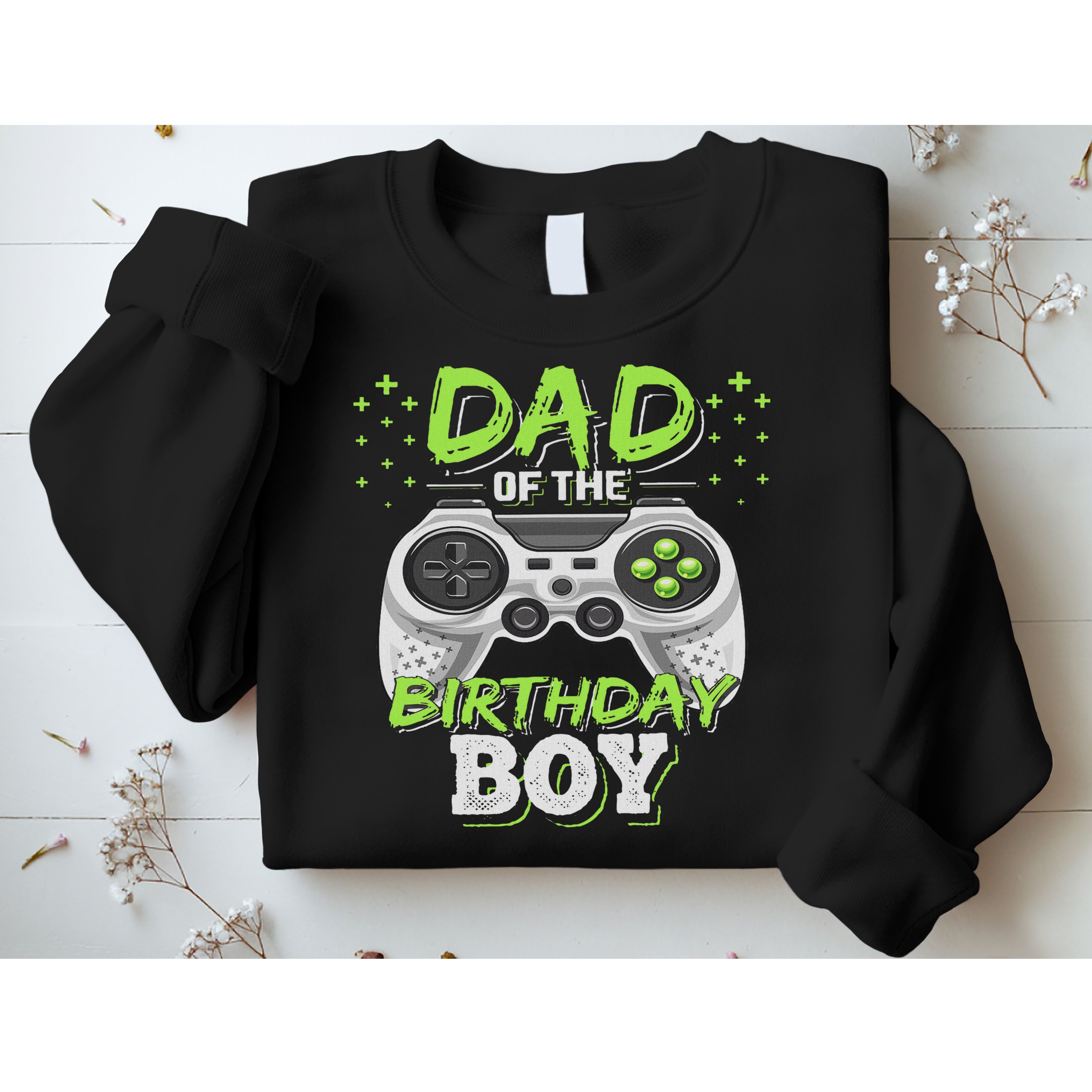 Dad Of The Birthday Boy Matching Video Gamer Birthday Party Sweatshirt