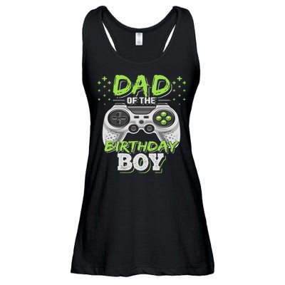 Dad Of The Birthday Boy Matching Video Gamer Birthday Party Ladies Essential Flowy Tank