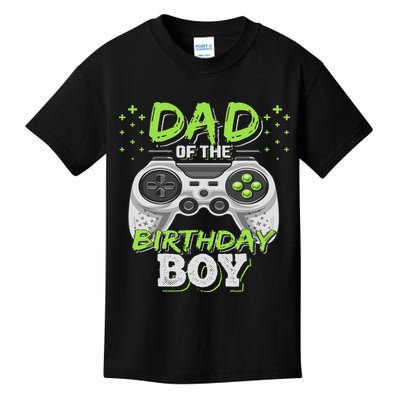 Dad Of The Birthday Boy Matching Video Gamer Birthday Party Kids T-Shirt