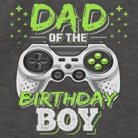 Dad Of The Birthday Boy Matching Video Gamer Birthday Party Vector Backpack