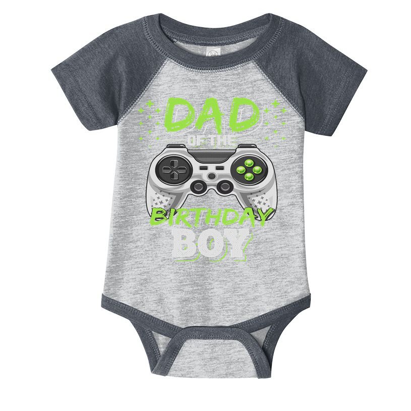 Dad Of The Birthday Boy Matching Video Gamer Birthday Party Infant Baby Jersey Bodysuit