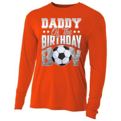 Daddy Of The Birthday Boy Soccer Player Bday Celebration Cooling Performance Long Sleeve Crew