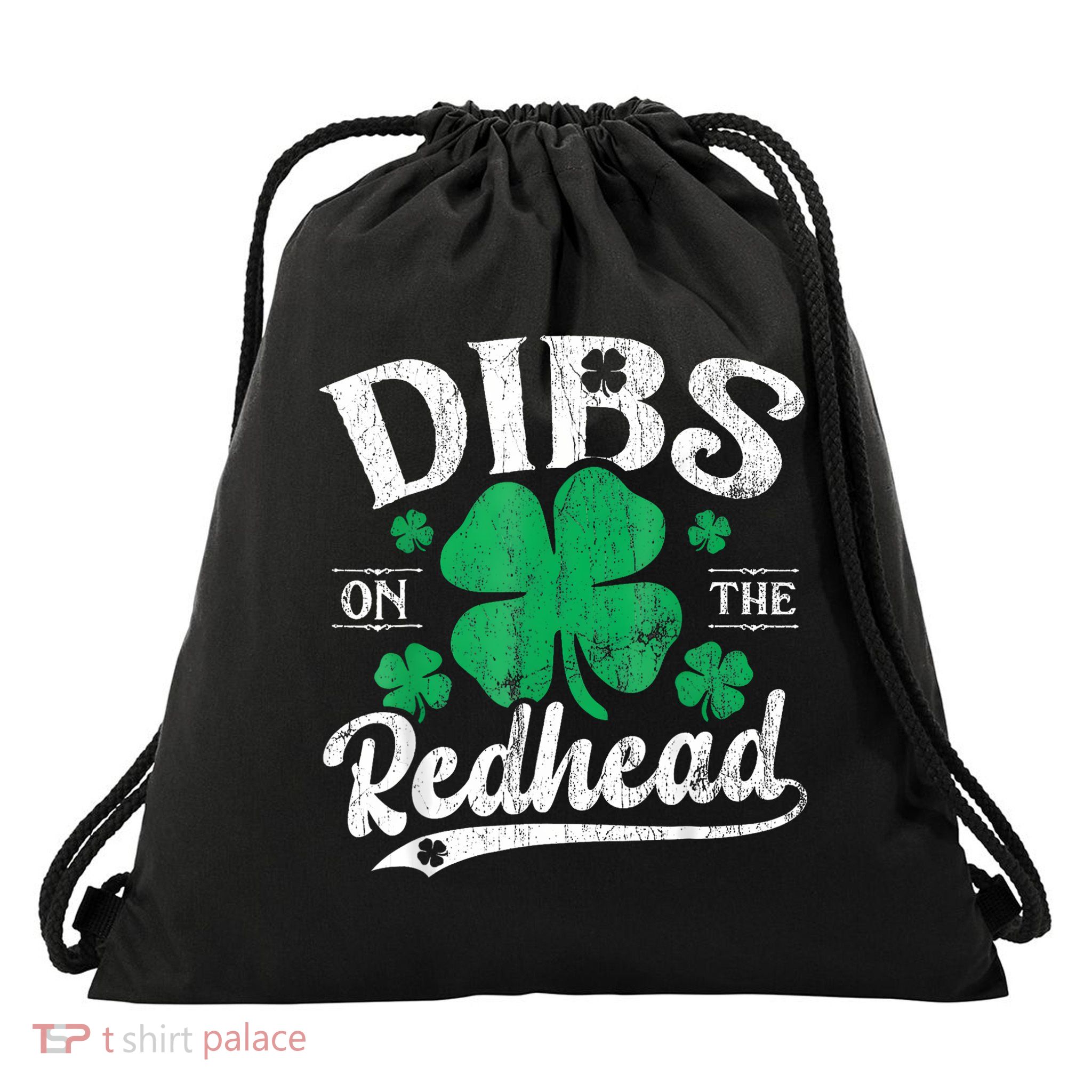 Dibs On The Redhead Drawstring Bag
