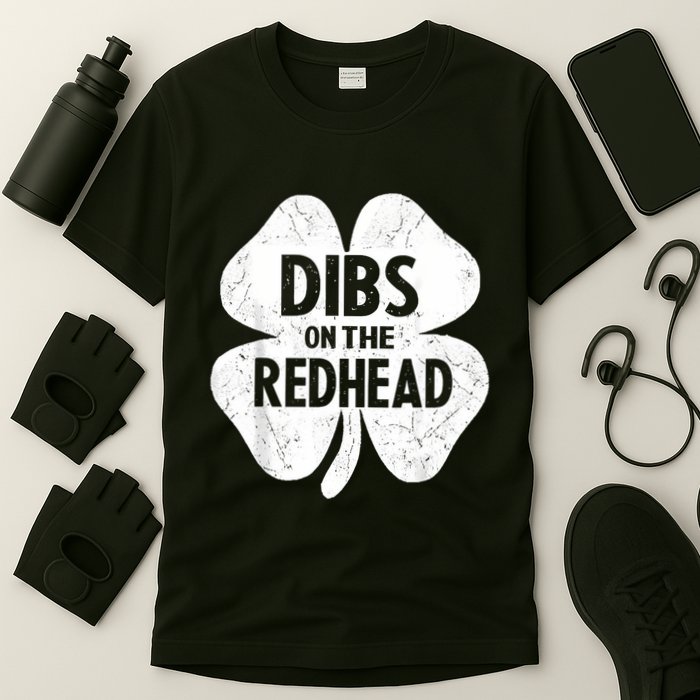 Dibs On The Redhead Shamrock For Funny St Patricks Day T-Shirt