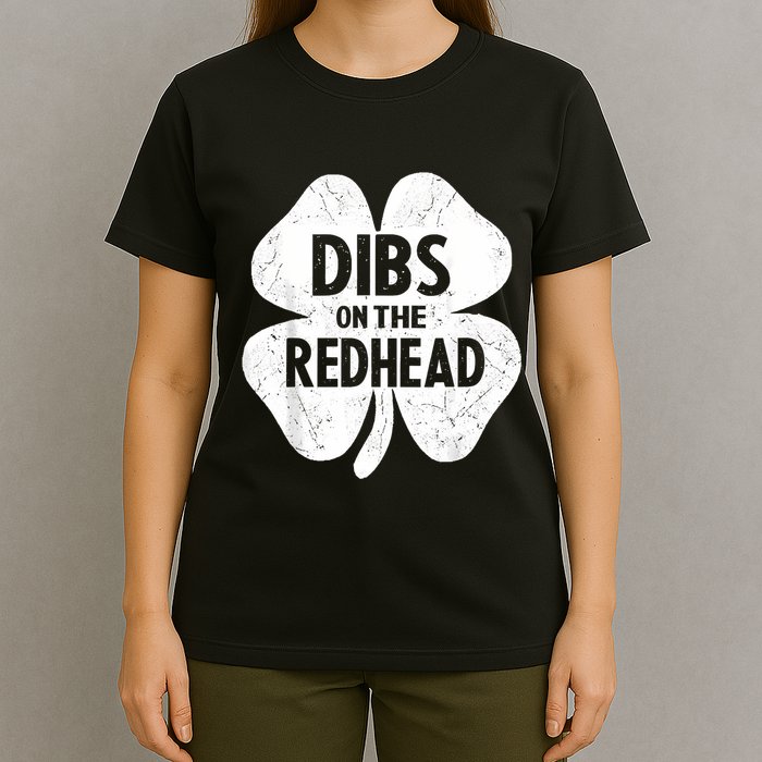 Dibs On The Redhead Shamrock For Funny St Patricks Day T-Shirt