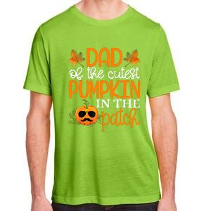 Dad Of The Cutest Pumpkin In The Patch Halloween Adult ChromaSoft Performance T-Shirt