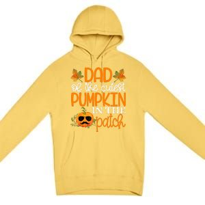 Dad Of The Cutest Pumpkin In The Patch Halloween Premium Pullover Hoodie