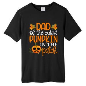 Dad Of The Cutest Pumpkin In The Patch Halloween Tall Fusion ChromaSoft Performance T-Shirt