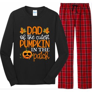 Dad Of The Cutest Pumpkin In The Patch Halloween Long Sleeve Pajama Set